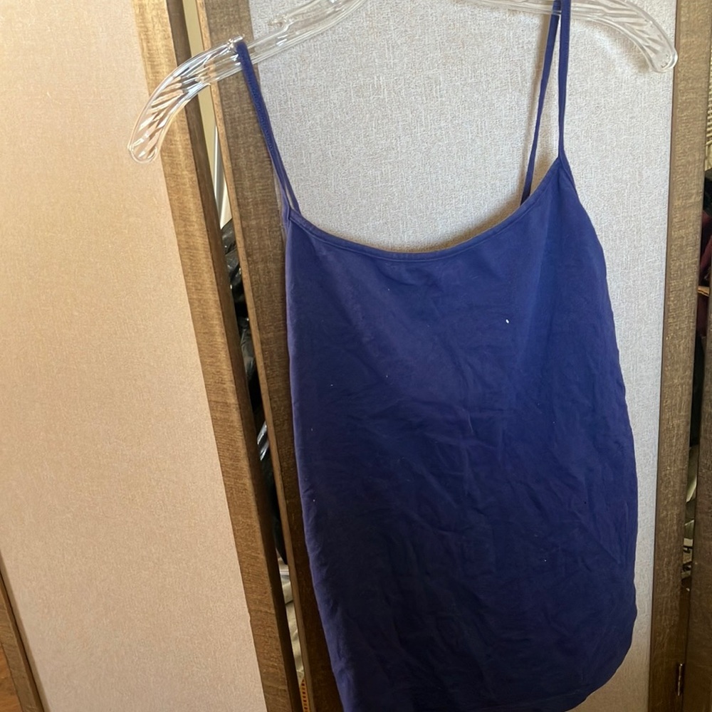 FINAL MARKDOWN Women's faded glory Blue Spaghetti Strap Top 1X